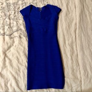 Royal Blue Bandage Bodycon Dress